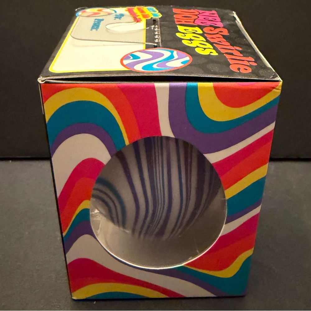 New! NeeDoh Swirlie Egg Toy~Purple & Blue Swirl~Quick Shipping! - Picture 2 of 5